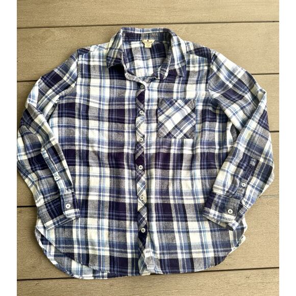 Vintage Woolrich Womens Button Down Plaid Flannel 100% Cotton Shirt Small 90s - Picture 1 of 6